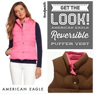 NWOT American Eagle Reversible Puffer Vest